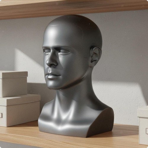 Male mannequin head