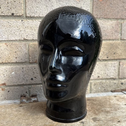 Vintage mod black art glass - mod,