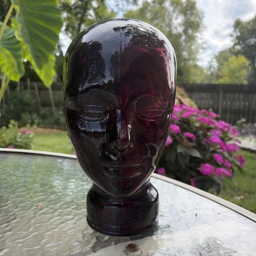 Glass head dark purple life - head,