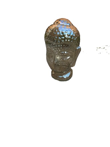 Glass buddha head - glass, life