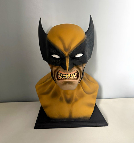 Wolverine bust sculpture - wolverine, 3d