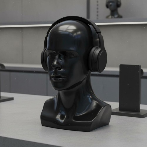 Male mannequin head life size - male, life-size