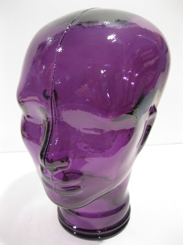 Glass head purple life - head, size