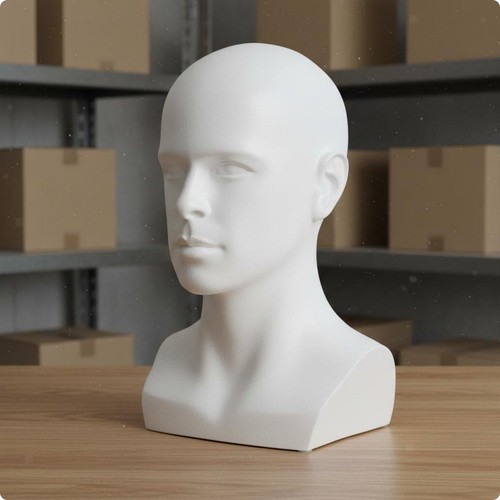 Male mannequin head life - male,